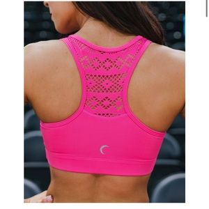 Zyia Hot Pink Bomber Bra M